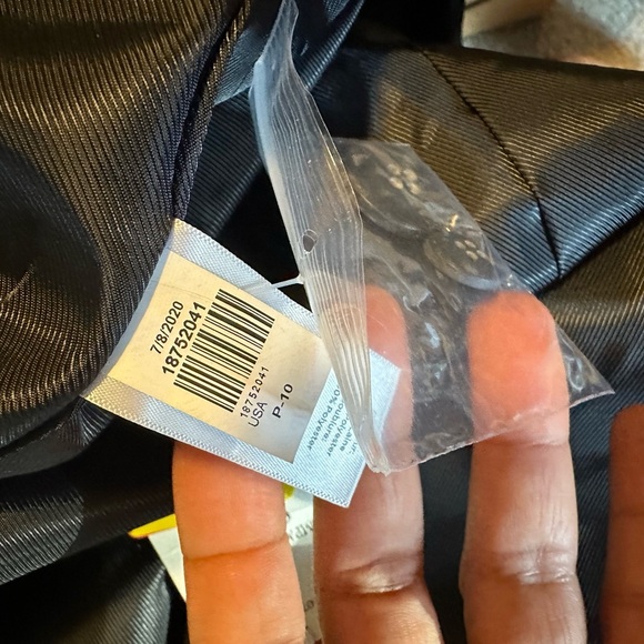 Talbots Womens Navy Blue Wool‎ Blend Two Button Blazer Size 22W NWT - Picture 8 of 15